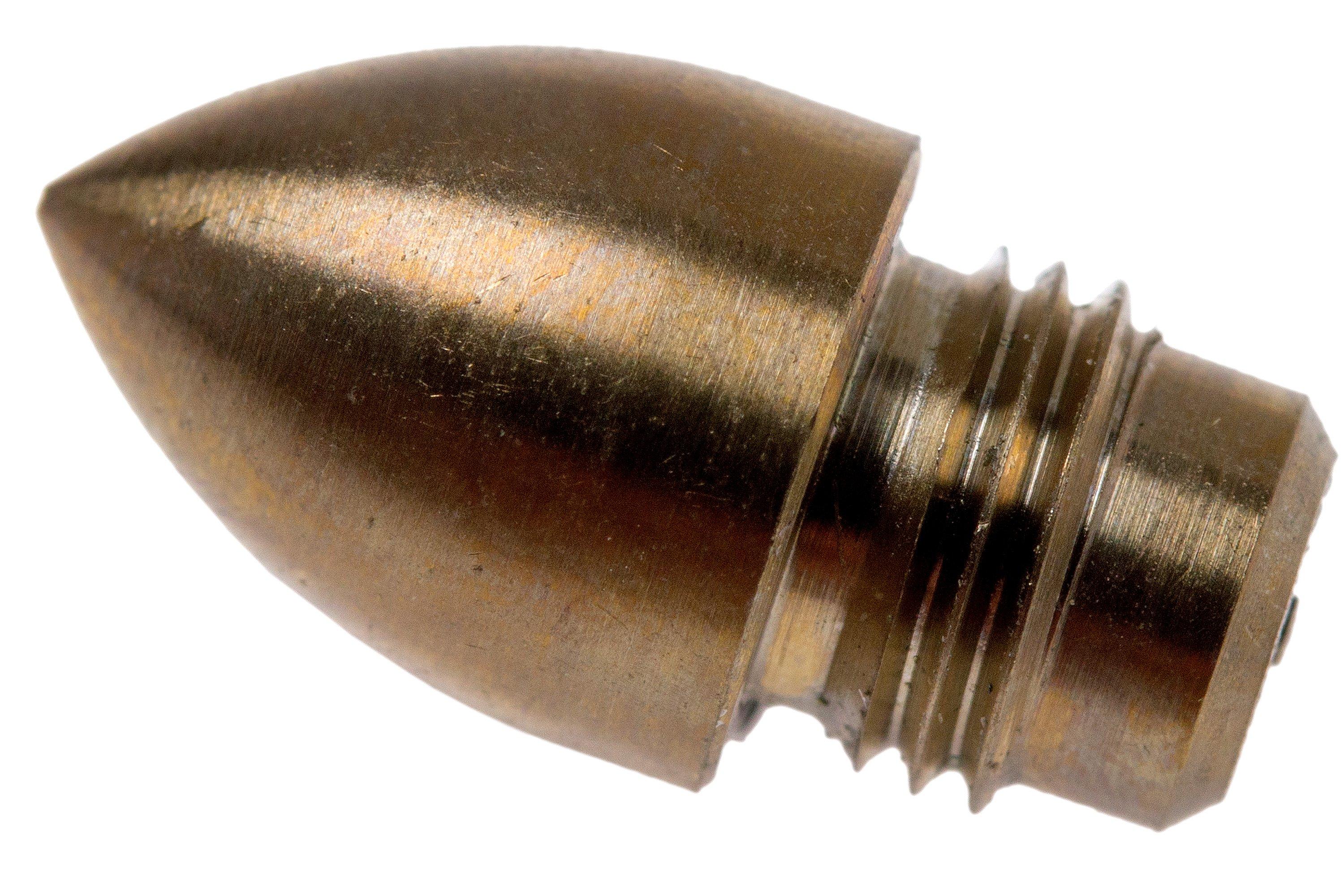 Rick Hinderer Investigator Bullet End Attachment, Bronze Stonewash