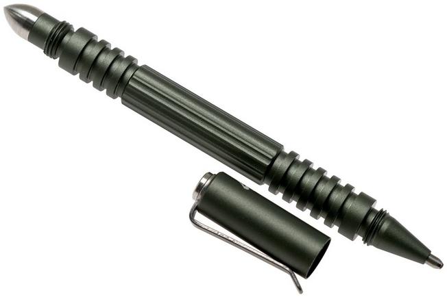 Image for Rick Hinderer Investigator Pen Aluminium Marine Green, tactical pen