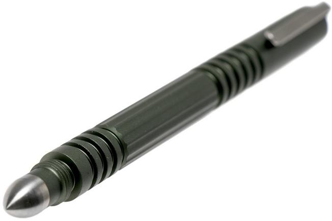 Image for Rick Hinderer Investigator Pen Aluminium Marine Green, tactical pen