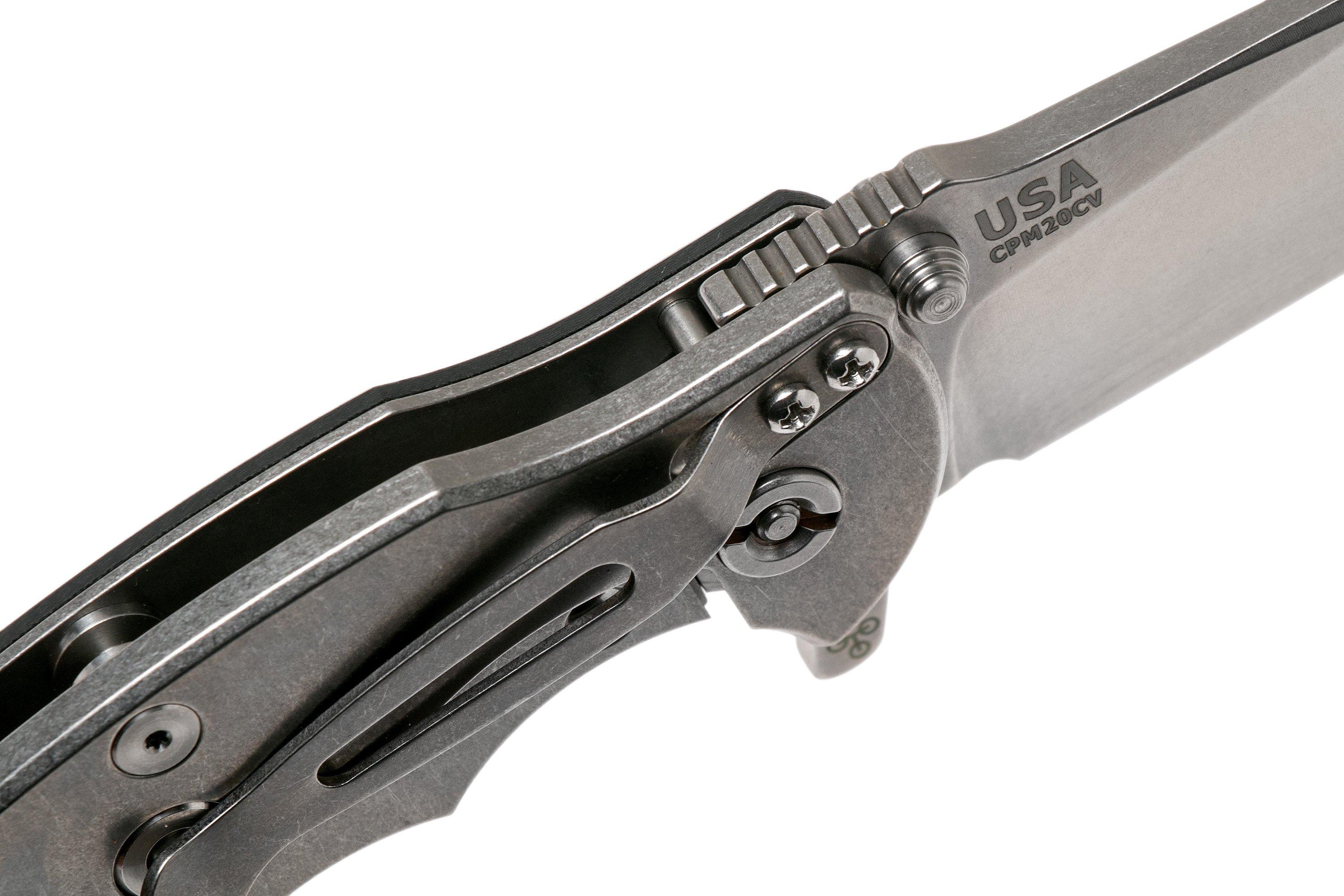 Rick Hinderer Jurassic Slicer Black G10 CPM 20CV pocket