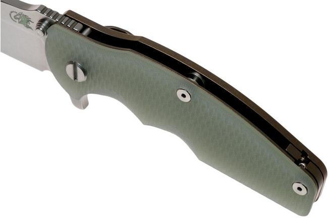 Rick Hinderer Jurassic Spearpoint 20CV Stonewash Bronze