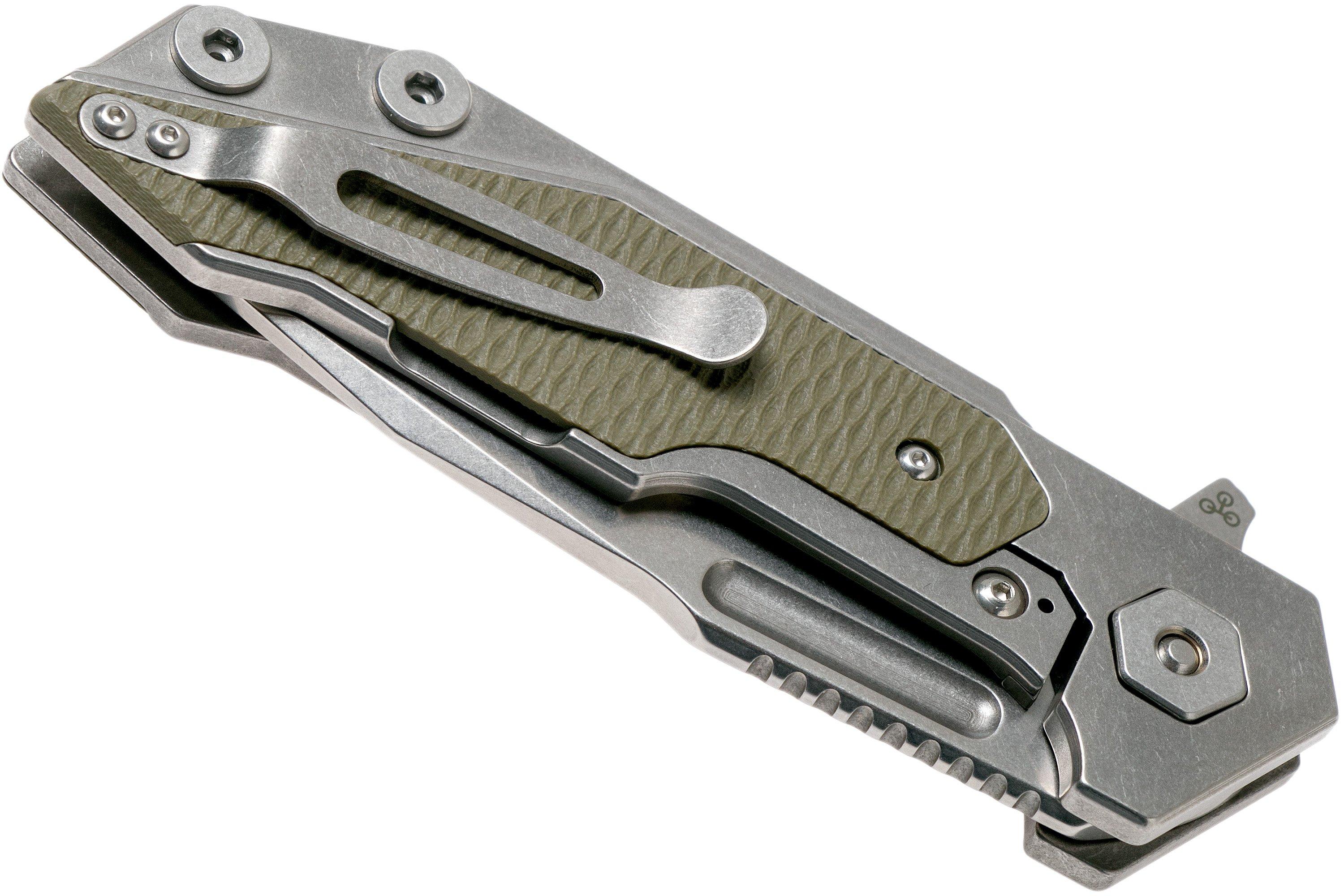 Rick Hinderer Fulltrack Spearpoint 20CV OD Green G10 pocket knife ...