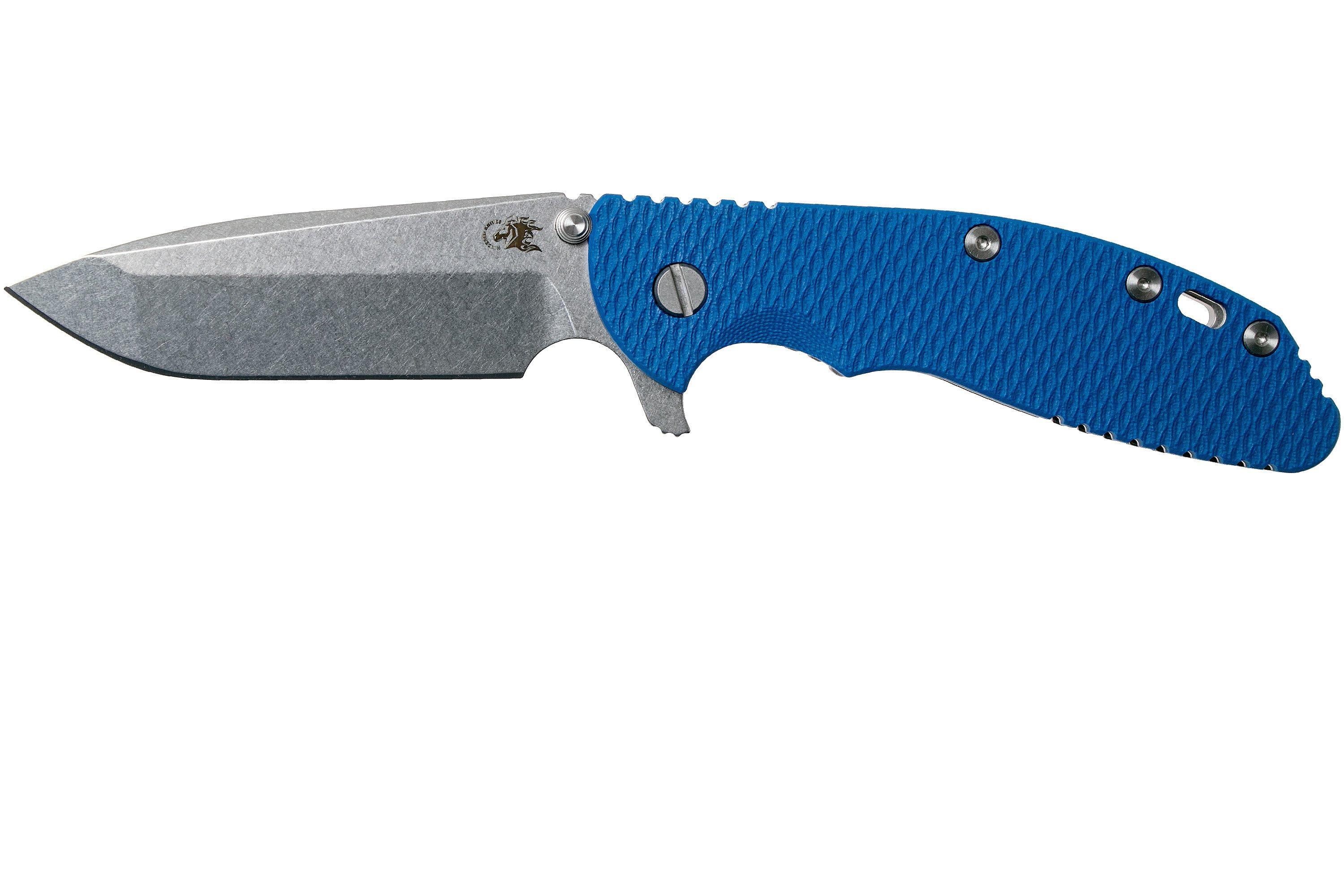 Rick Hinderer XM24 4" Gen6 Spanto 20CV, Blue G10 zakmes Voordelig