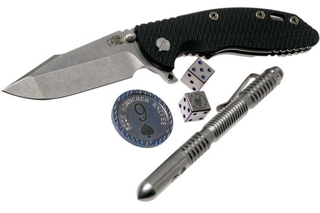 Image for Rick Hinderer Card Series XM18 Harpoon Spanto Limited Edition pocket knife