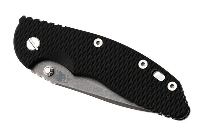 Bild für Rick Hinderer XM-18 3.5" Recurve NF KXM35NFRECBBLBK, Dark Stonewashed CPM MagnaCut, Battle Blue Titanium, Black G10, Taschenmesser