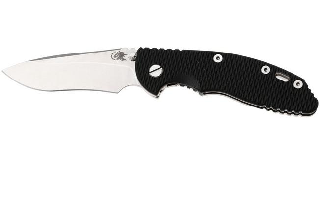 Obraz dla Nóż składany Rick Hinderer XM-18 3.5" Recurve NF KXM35NFRECSWBK, Stonewashed CPM MagnaCut, Stonewashed Titanium, Black G10