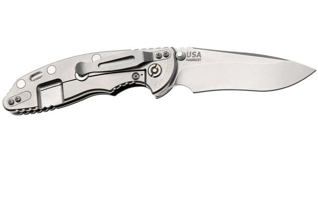 Obraz dla Nóż składany Rick Hinderer XM-18 3.5" Recurve NF KXM35NFRECSWBK, Stonewashed CPM MagnaCut, Stonewashed Titanium, Black G10