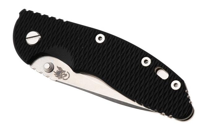 Obraz dla Nóż składany Rick Hinderer XM-18 3.5" Recurve NF KXM35NFRECSWBK, Stonewashed CPM MagnaCut, Stonewashed Titanium, Black G10