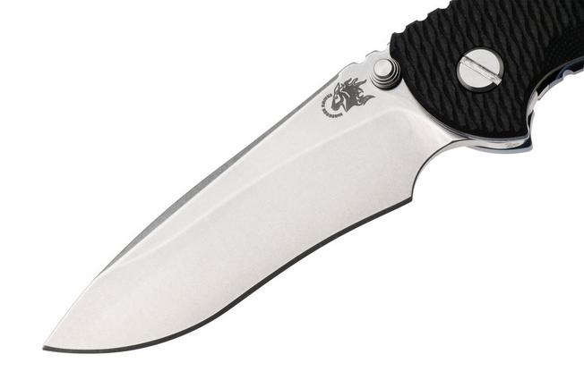 Bild für Rick Hinderer XM-18 3.5" Recurve NF KXM35NFRECSWBLBK, Stonewashed CPM MagnaCut, Stonewashed Blue Titanium, Black G10, Taschenmesser