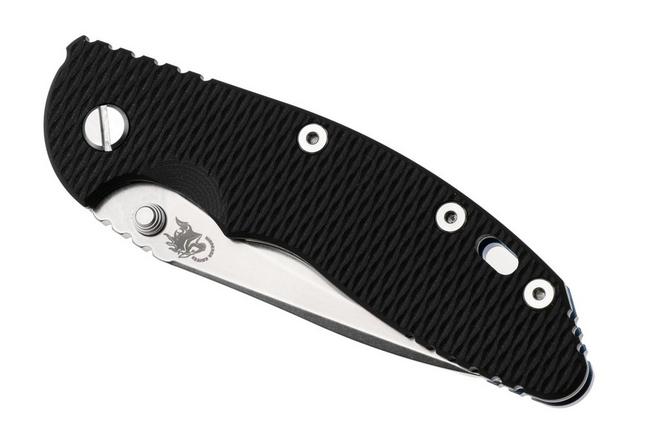 Bild für Rick Hinderer XM-18 3.5" Recurve NF KXM35NFRECSWBLBK, Stonewashed CPM MagnaCut, Stonewashed Blue Titanium, Black G10, Taschenmesser