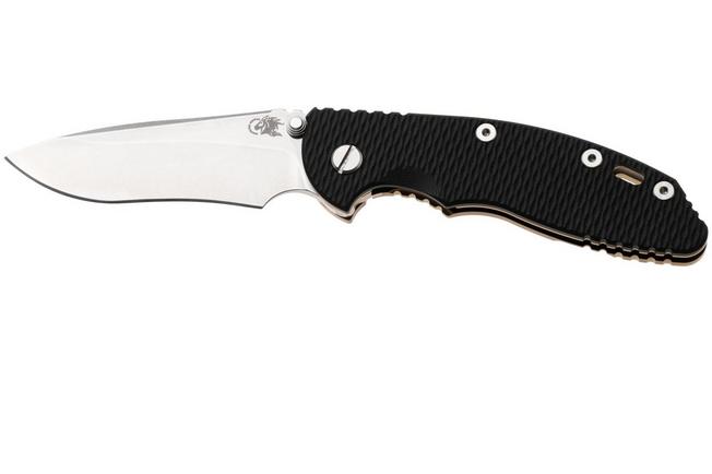 Bild für Rick Hinderer XM-18 3.5" Recurve NF KXM35NFRECSWBRBK, Stonewashed CPM MagnaCut, Stonewashed Bronze Titanium, Black G10, Taschenmesser