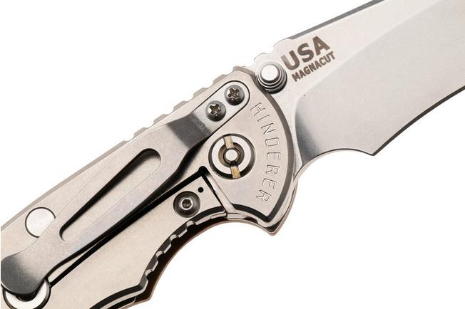 Bild für Rick Hinderer XM-18 3.5" Recurve NF KXM35NFRECSWCY, Stonewashed CPM MagnaCut, Stonewashed Titanium, Coyote G10, Taschenmesser
