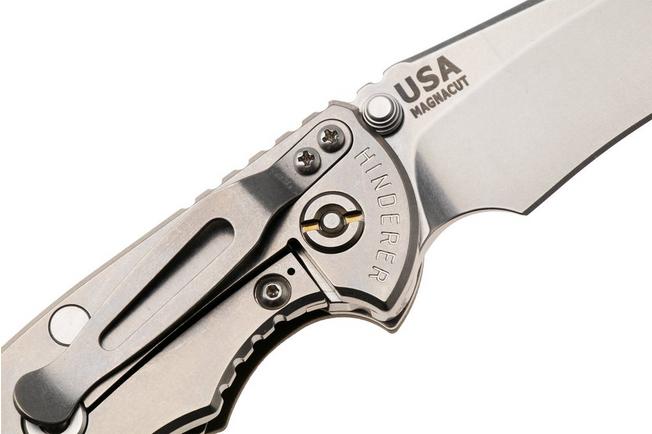 Bild für Rick Hinderer XM-18 3.5" Recurve NF KXM35NFRECSWOD, Stonewashed CPM MagnaCut, Stonewashed Titanium, OD Green G10, Taschenmesser