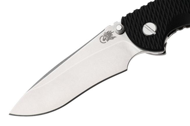 Bild für Rick Hinderer XM-18 3.5" Recurve NF KXM35NFRECWFSWBK, Stonewashed CPM MagnaCut, Working Finish Titanium, Black G10, Taschenmesser