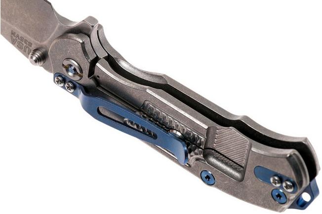 Image for Rick Hinderer MP-1 3.25" Blue Hardware pocket knife
