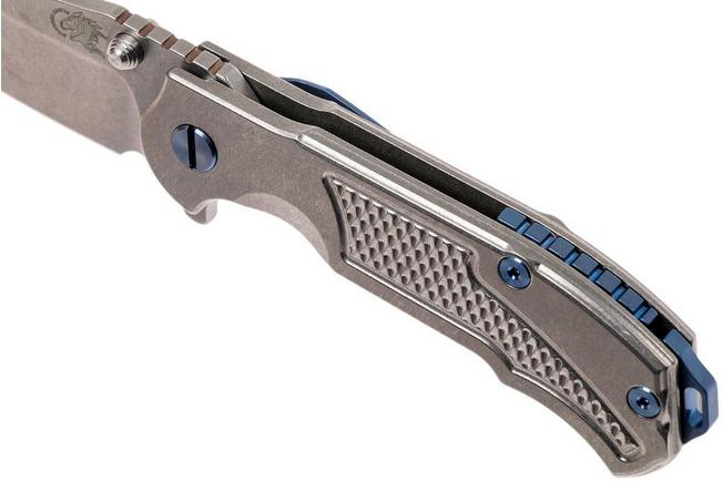 Image for Rick Hinderer MP-1 3.25" Blue Hardware pocket knife