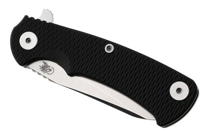 Afbeelding voor Rick Hinderer Project X PJX-MC-SF-WF-BK, Stonewashed CPM MagnaCut Sheepsfoot, Working Finish Titanium, Black G10, zakmes