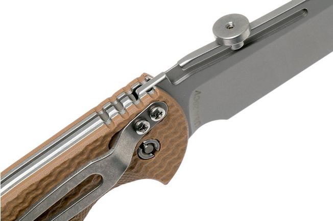 Image for Rick Hinderer XM Slippy 3" Sheepfoot 20CV Coyote G10 slipjoint pocket knife