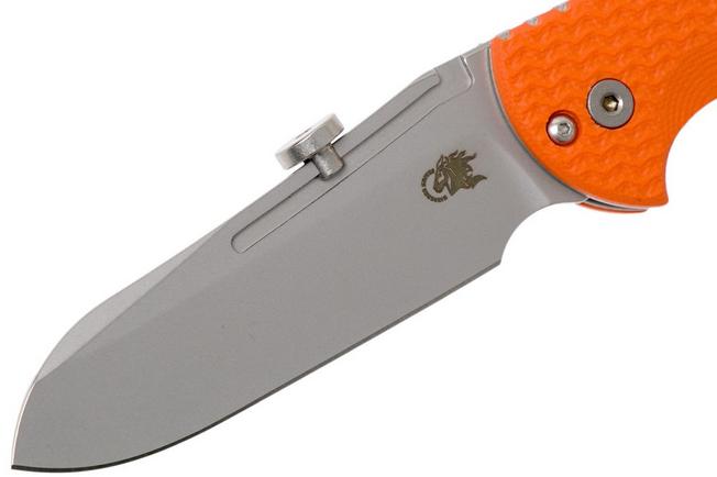 Image for Rick Hinderer XM Slippy 3" Sheepfoot 20CV Orange G10 slipjoint pocket knife