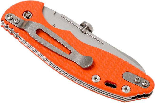 Image for Rick Hinderer XM Slippy 3" Sheepfoot 20CV Orange G10 slipjoint pocket knife