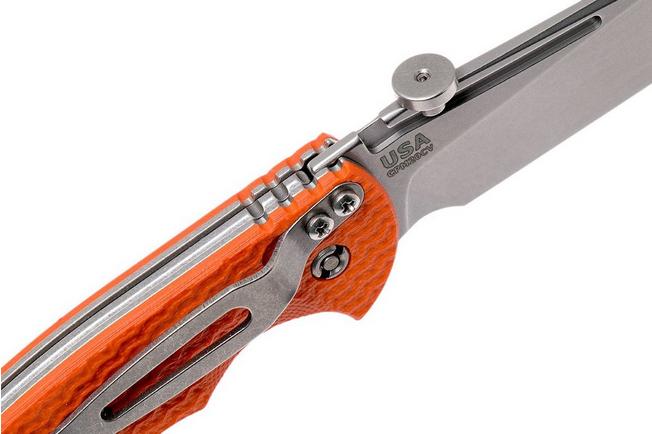 Image for Rick Hinderer XM Slippy 3" Slicer 20CV Orange G10 slipjoint pocket knife