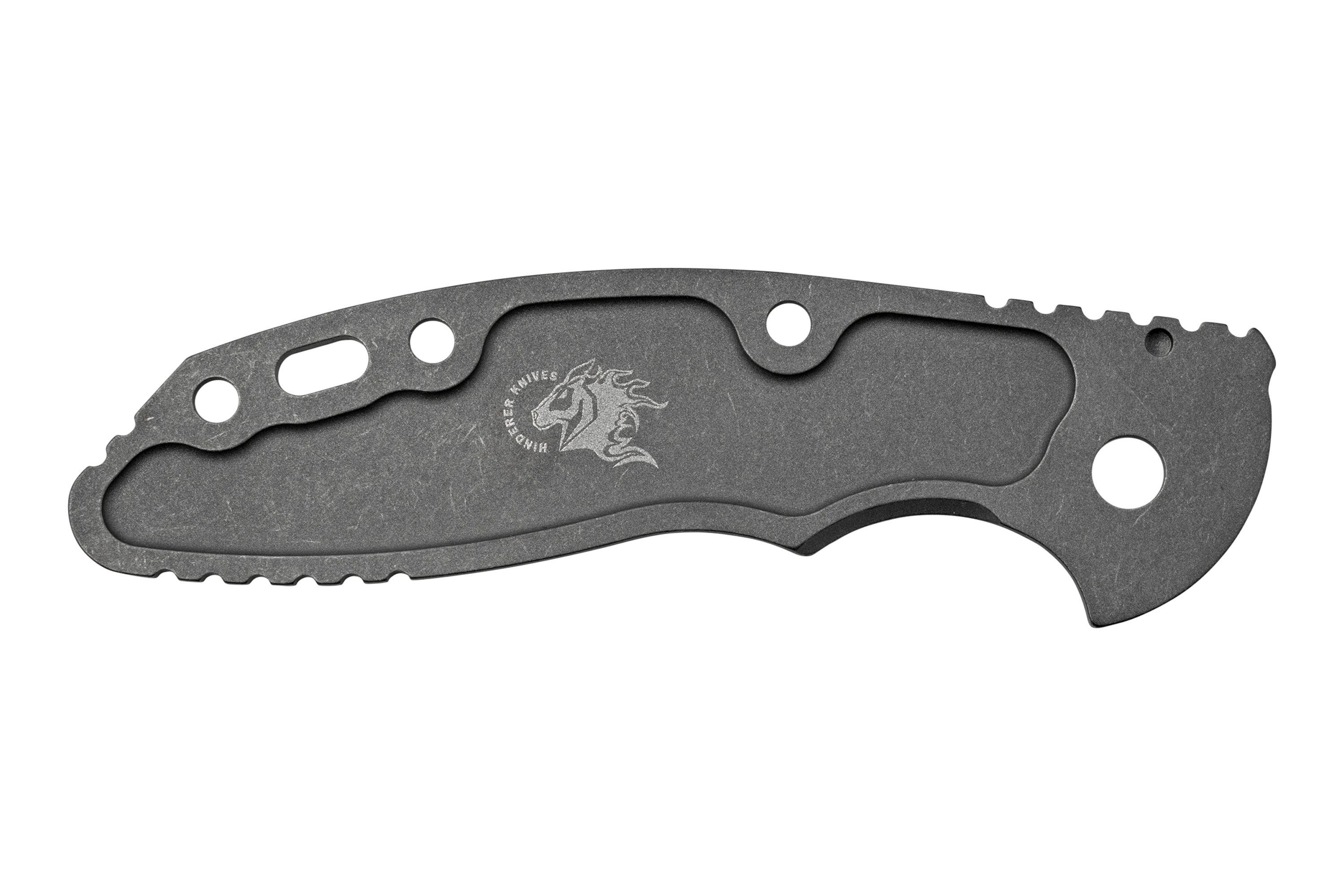 Rick Hinderer XM-18 3.0” scale, Textured Working Finish Titanium ...