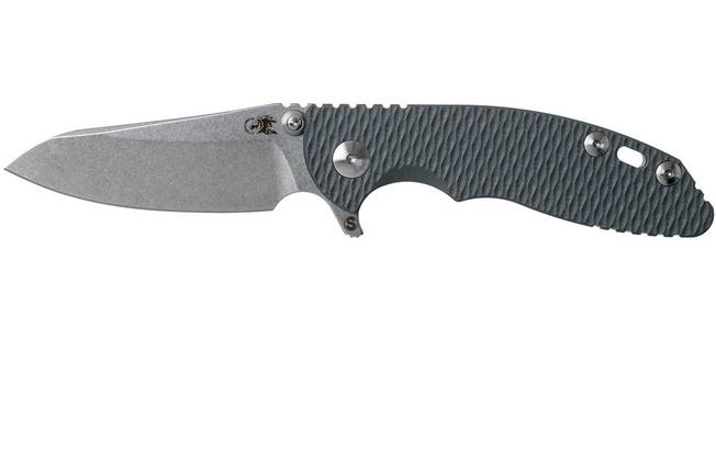 Image for Rick Hinderer XM18 3” Skinny Sheepfoot Linerlock, Grey G10 pocket knife