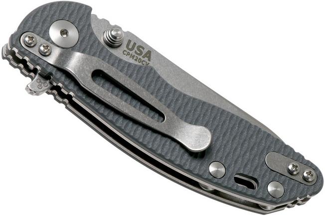 Image for Rick Hinderer XM18 3” Skinny Sheepfoot Linerlock, Grey G10 pocket knife