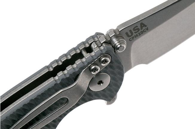 Image for Rick Hinderer XM18 3” Skinny Sheepfoot Linerlock, Grey G10 pocket knife