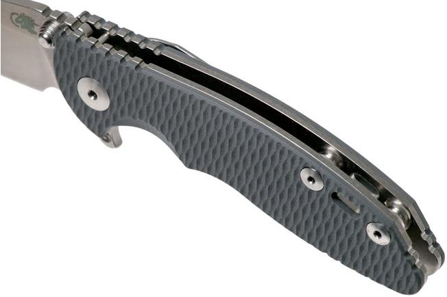 Image for Rick Hinderer XM18 3” Skinny Sheepfoot Linerlock, Grey G10 pocket knife
