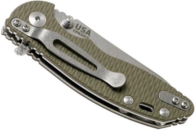 Image for Rick Hinderer XM18 3” Skinny Sheepfoot Linerlock, OD Green G10 pocket knife
