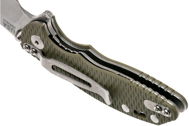 Image for Rick Hinderer XM18 3” Skinny Sheepfoot Linerlock, OD Green G10 pocket knife