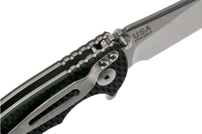 Image for Rick Hinderer XM18 3” Skinny Slicer Linerlock, Black G10 pocket knife