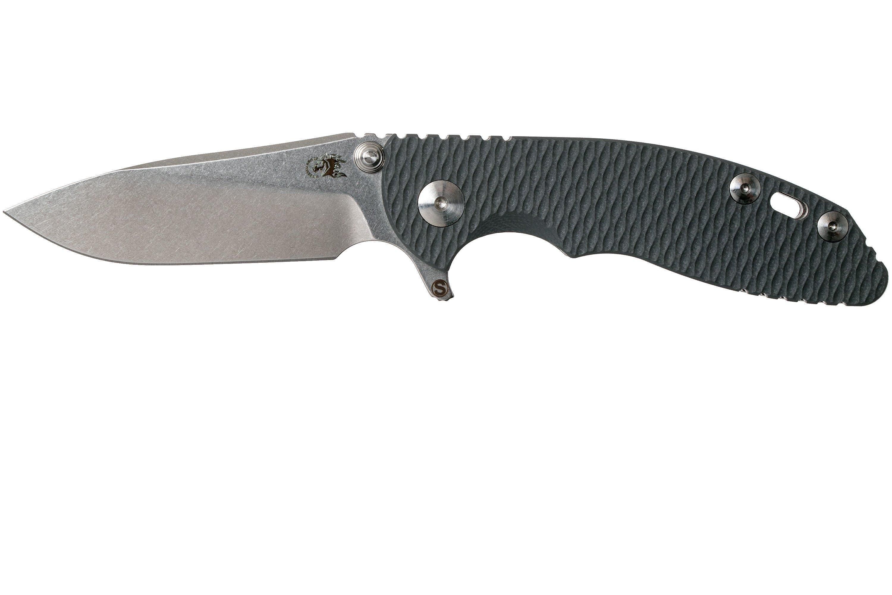 Rick Hinderer XM18 3” Skinny Slicer Linerlock, Grey G10 pocket knife ...