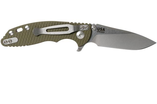 Image for Rick Hinderer XM18 3” Skinny Slicer Linerlock, OD Green G10 pocket knife