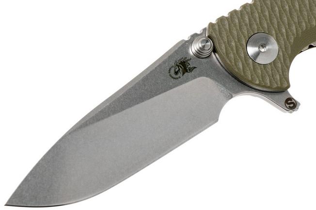 Image for Rick Hinderer XM18 3” Skinny Slicer Linerlock, OD Green G10 pocket knife