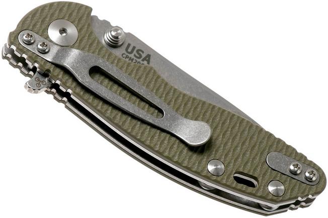 Image for Rick Hinderer XM18 3” Skinny Slicer Linerlock, OD Green G10 pocket knife
