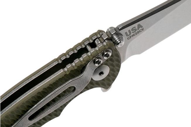 Image for Rick Hinderer XM18 3” Skinny Slicer Linerlock, OD Green G10 pocket knife