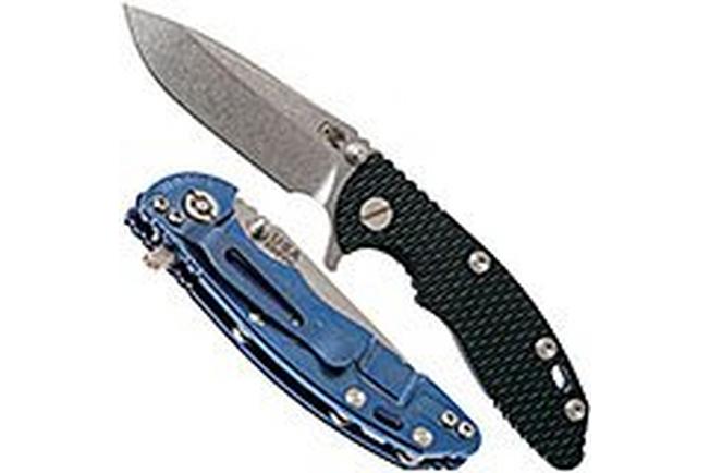 Image for Rick Hinderer XM-18 3" Spearpoint S35VN, blue/black G10 pocket knife