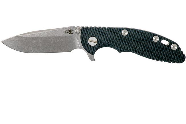 Image for Rick Hinderer XM-18 3" Spearpoint S35VN, blue/black G10 pocket knife