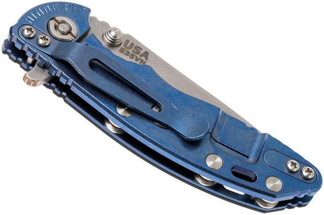 Image for Rick Hinderer XM-18 3" Spearpoint S35VN, blue/black G10 pocket knife