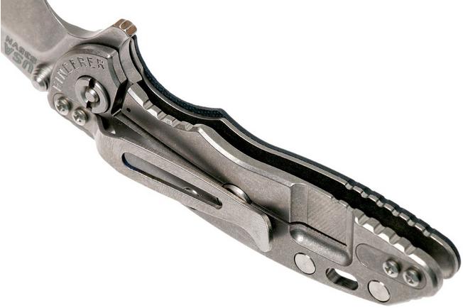 Image for Rick Hinderer XM-18 3" Spearpoint S35VN, blue/black G10 pocket knife