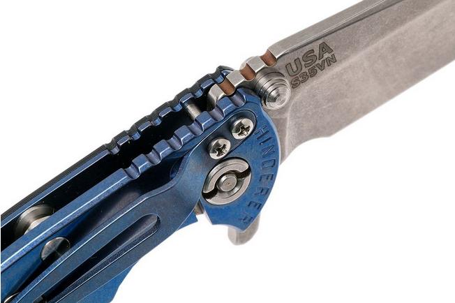 Image for Rick Hinderer XM-18 3" Spearpoint S35VN, blue/black G10 pocket knife
