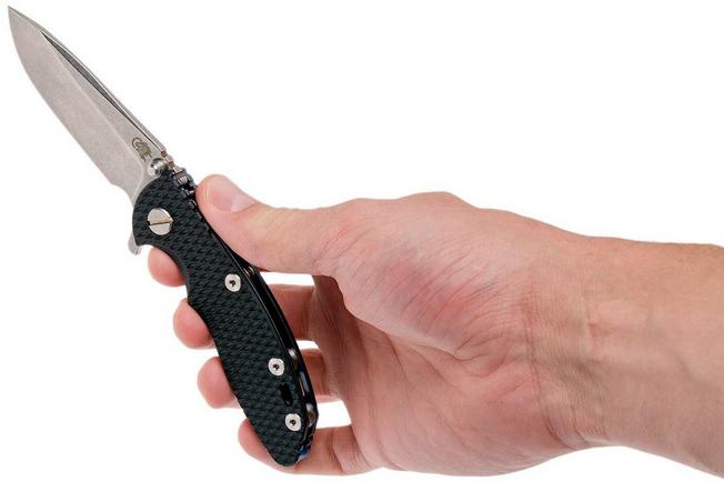 Image for Rick Hinderer XM-18 3" Spearpoint S35VN, blue/black G10 pocket knife