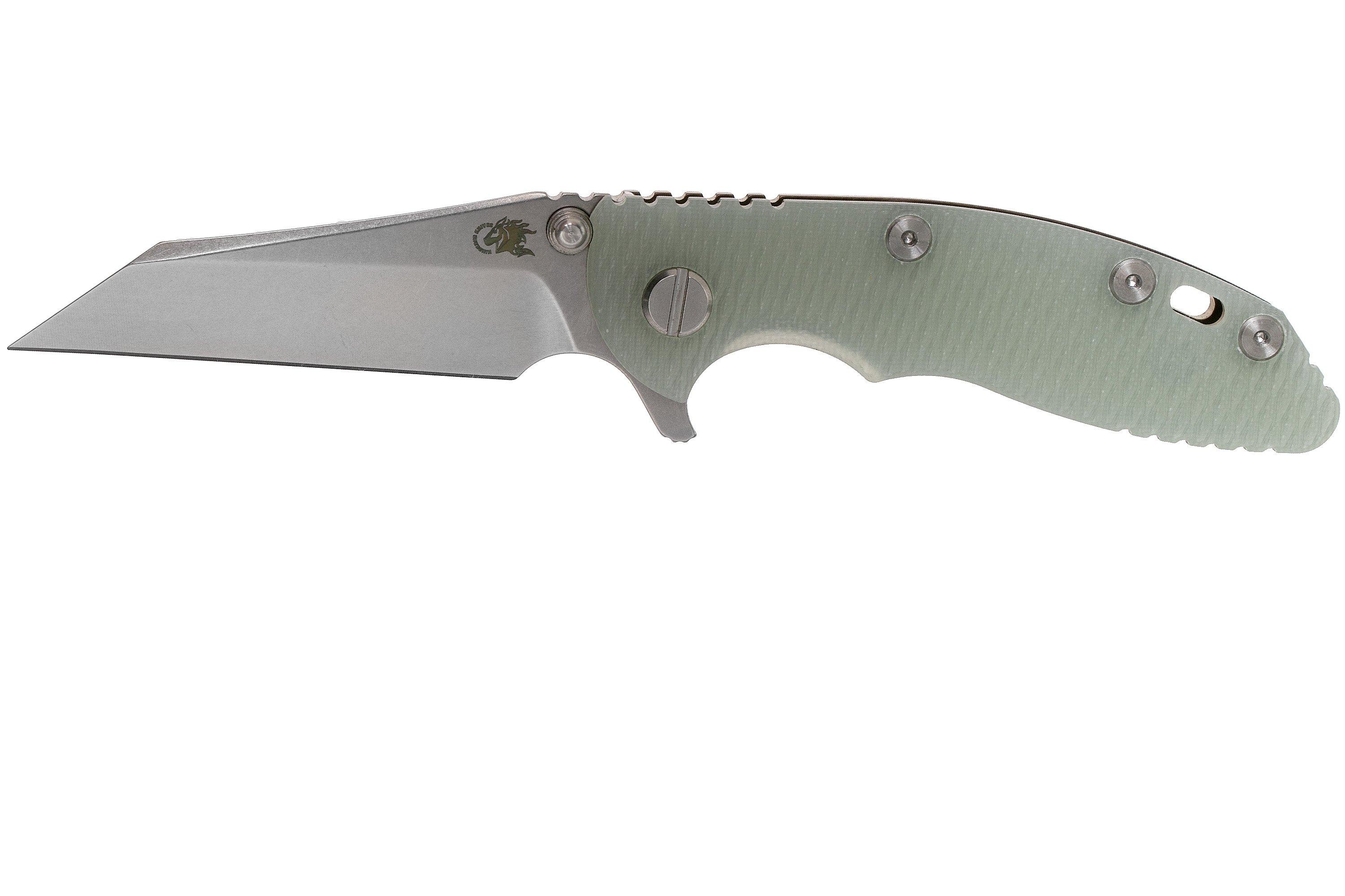 Rick Hinderer XM18 3” Wharncliffe CPM 20CV Stonewash, Bronze
