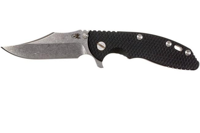 Image for Rick Hinderer XM-18 3.5" Bowie S35VN, black G10 pocket knife