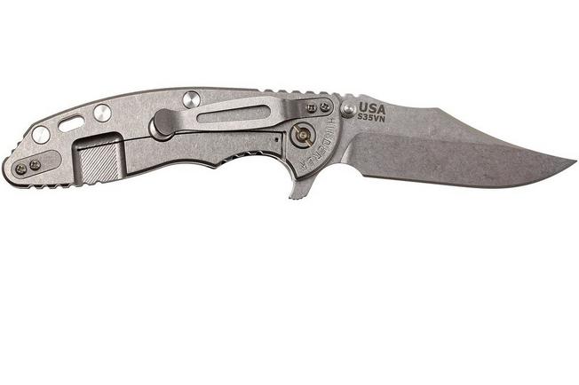 Image for Rick Hinderer XM-18 3.5" Bowie S35VN, black G10 pocket knife