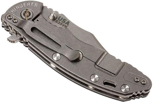 Image for Rick Hinderer XM-18 3.5" Bowie S35VN, black G10 pocket knife