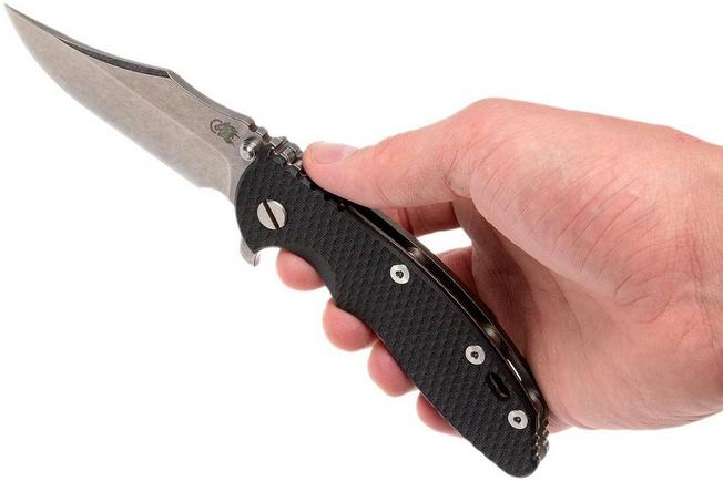 Image for Rick Hinderer XM-18 3.5" Bowie S35VN, black G10 pocket knife