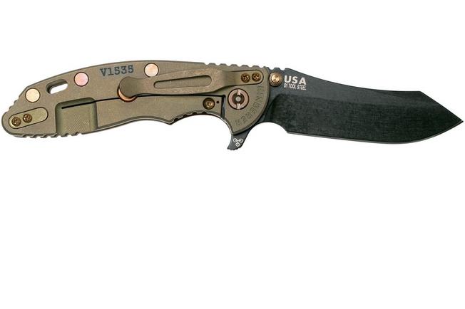 Image for Rick Hinderer XM-18 Skinner Vintage 3.5" Gen6 Smooth Walnut pocket knife